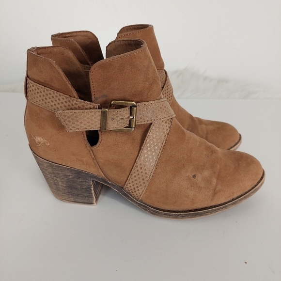 Rocket Dog Women's Sasha Graham Brown Vegan Leather Ankle Bootie Size 8.5 EU 39. - Picture 3 of 10